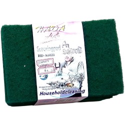 10PC GREEN SCOURERS  15X10CM  SML