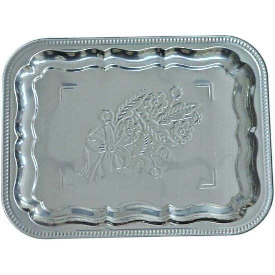 CHROME OBLONG TRAY SMALL 25CM DG02 CHROME OBLONG TRAY SMALL 25CM DG02