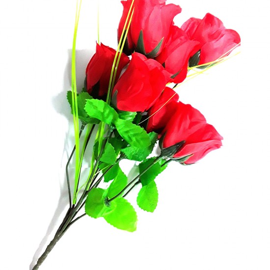 ROSE BUSH 10 HEAD RED