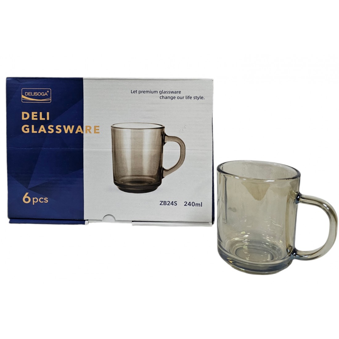 SMOKE MUGS DELI SOGA PACK OF 6 PCS IN GIFT BOX HIGH QUALITY
