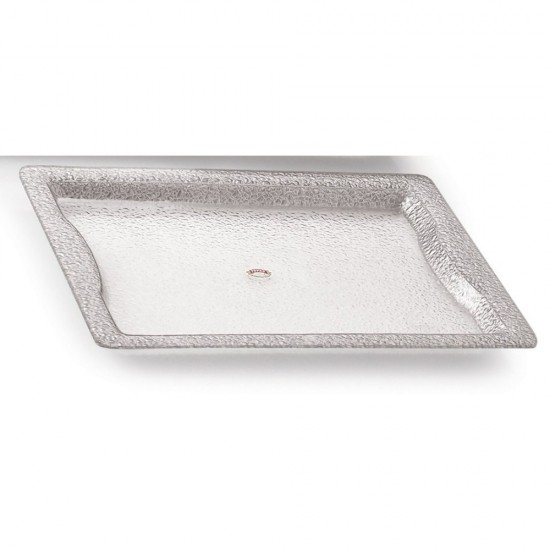 ACRYLIC TRAY 37 X 23 CM SILVER ACRYLIC TRAY 37 X 23 CM SILVER