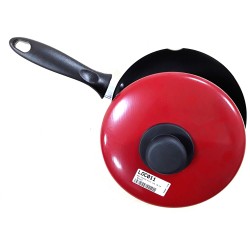 FRYPAN RED 18CM WITH LID